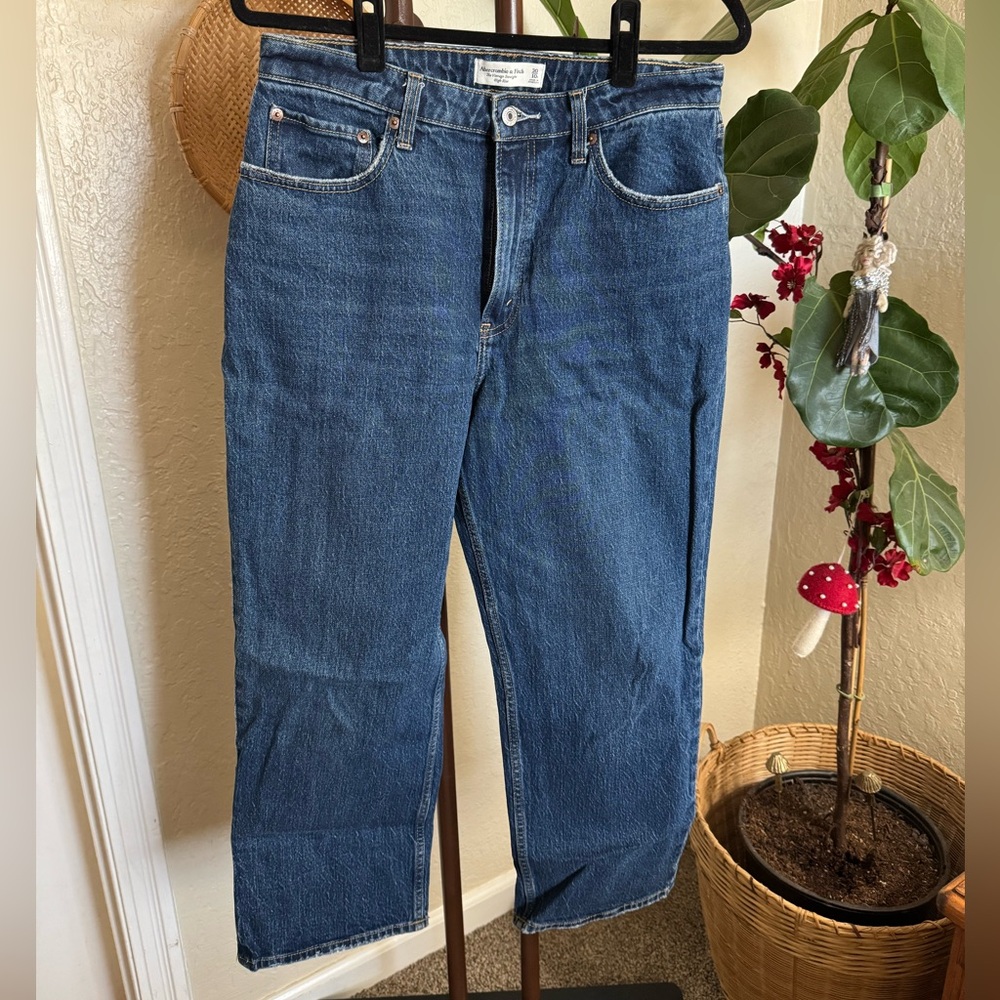 Abercrombie & Fitch Women's Straight Blue Jeans
